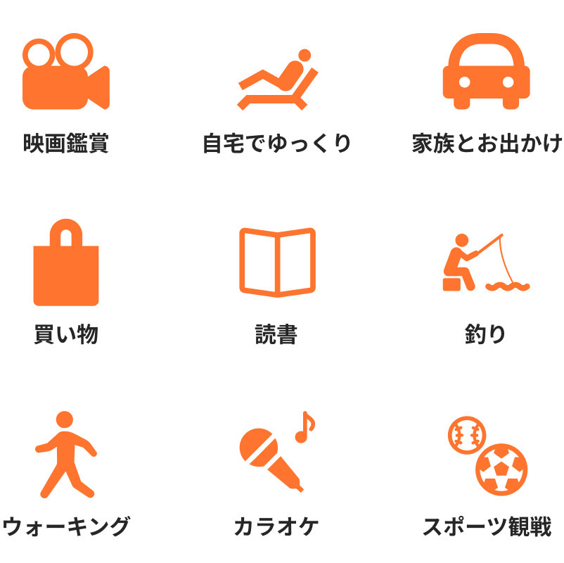 お休みの日の過ごし方や趣味